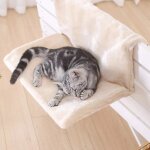 Lit suspendu pour chat, hamac amovible pour chat, lits pour animaux de compagnie, banc de radiateur, ...