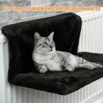 Lit suspendu pour chat, hamac amovible pour chat, lits pour animaux de compagnie, banc de radiateur, ...