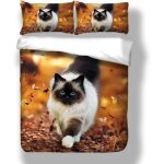 Literie housse de couette animal imprim��e en d, chat moto chien musique rose imprim�� taie housse de ...
