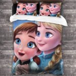 Literie housse de couette pi��ces ensemble anna elsa princesse literie housse de couette ensembles pour ...