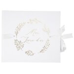 Livre d'or carton communion vegetal or 68p 22x19cm Livre d'or carton communion vegetal or 68p 22x19cm