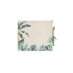 Livre d'or carton palmier 68p 19x22cm cannage vert