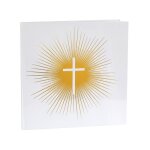 Livre d'or ceremonie religieuse 24cm blanc or