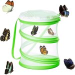 Loc - cage a papillons pliable, cl�ture a insectes, conception portable, capture d'insectes, education ...