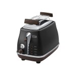 De'longhi icona vintage ctov 2103. bk - grille - pain - 2 tranche - 2 emplacements - noir