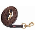 Longue r�ne pour cheval en caoutchouc tress� karlslund 250 cm mixte marron