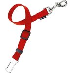 Loquet de ceinture de s�curit� - gloria - r�glable 28 - 45 cm - pour chien moyen - couleur rouge