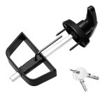 Loquet de porte de hangar, coffre - fort et serrures de hangar avec 2 cl�s, kit de verrouillage de poign�e ...