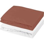 Lot 1 al�se + 1 drap housse - p'tit dodo - 70 x 140 cm - blanc / tomette