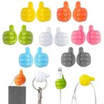 Lot de 10 crochets muraux autocollants en silicone pour clés, pour la maison ou le bureau Lot de 10 crochets muraux autocollants en silicone pour clés, pour la maison ou le bureau