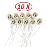 Lot de 10 douilles culot gu10 pour ampoule halog�ne ou led