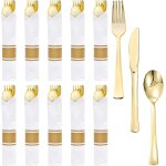 Lot de 10 ensemble de couverts, ensemble couverts de table plastique, couvert , set couverts plastique, ...