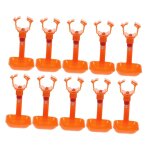 Lot de 10 gobelets d'alimentation pour volaille en acier inoxydable abs pour poulets, perroquets, oiseaux ...