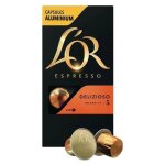 Lot de 10 - l'or espresso delizioso intensit 5 - 10 capsules de caf en aluminium compatible nespresso ...