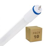 Lot de 10 tubes led 60cm t5 9w crystal connexion des 2 c�t�s no flicker 3000k blanc chaud non
