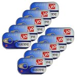 Lot 10x sardine a l'huile de tournesol - boîte 125g Lot 10x sardine a l'huile de tournesol - boîte 125g