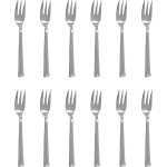 Lot de 12 couverts a dessert, service de 12 fourchettes a dessert s�rie touring, acier inoxydable sans ...