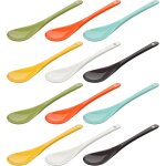 Lot de 12 cuillères a ?ufs en porcelaine - colorées - cuillères a café, cuillères a thé, cuillères a ... Lot de 12 cuillères a ?ufs en porcelaine - colorées - cuillères a café, cuillères a thé, cuillères a ...