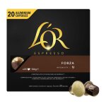 Lot de 12 - l'or espresso forza intensité 9 - 20 capsules de café en aluminium compatible nespresso Lot de 12 - l'or espresso forza intensité 9 - 20 capsules de café en aluminium compatible nespresso