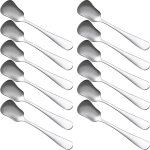 Lot de 12 petites cuill�res a glace en acier inoxydable de 13, 5 cm, cuill�res a dessert, cuill�res a ...