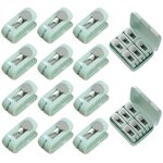 Lot de 12 pinces de fixation pour housse de couette, 53 x 26 x 20 mm, sans aiguille, antid�rapantes, ...
