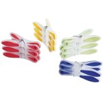 Lot de 12 pinces � linge bi - mati�re msv multicolore