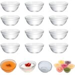 Lot de 12 ramequins en verre empilables 75 ml