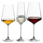 Lot de 12 verres a vin et champagne - leonardo - transparent -