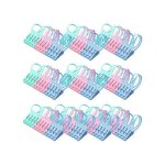 Lot de 120 pinces � linge coupe - vent en plastique r�sistant pour chaussettes, lingerie et v�tements, ...