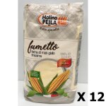 Lot 12x farine de mas trs fine sans gluten - italie - molino peila - paquet 1kg