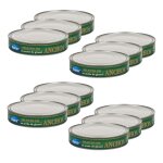 Lot 12x filet anchois a l'huile tournesol - boîte 495g Lot 12x filet anchois a l'huile tournesol - boîte 495g