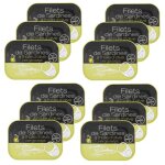 Lot 12x filets de sardines a l'huile d'olive vierge extra - conserve 100g Lot 12x filets de sardines a l'huile d'olive vierge extra - conserve 100g
