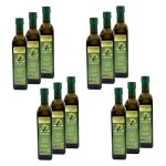 Lot 12x huile d'olive bio grecque extra vierge aop - orino - bouteille 500 ml