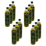 Lot 12x huile d'olive extra vierge de cr�te - bouteille 1l