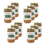 Lot 12x lentilles vertes cuisin�es france - bocal 680g