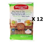 Lot 12x mini biscottes au bl intgrale - minigrill - sachet 90g