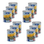 Lot 12x p�che sans sucre - bo�te 800g