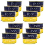 Lot 12x thon entier a l'huile de tournesol - conserve 260g
