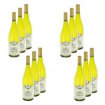 Lot 12x vin blanc bourgogne aligot aop - bouteille 750ml