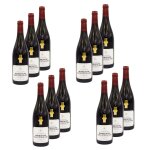 Lot 12x vin rouge bourgogne hautes ctes de nuits aop - bouteille 750ml