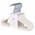 Lot de 15 cintres enfant velours cr�me - 3 sprouts