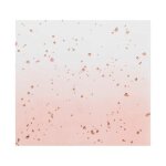 Lot 16 petites serviettes en papier rose �toile dor�e - env 16 cm - ginger ray