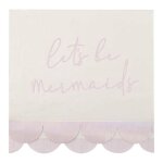 Lot 16 serviettes en papier mer - rose - beige - ginger ray