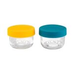 Lot de 2 bocaux en verre avec couvercle silicone 125 ml kilner kilner