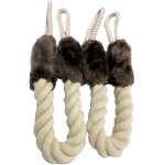 Lot de 2 butoirs de porte en coton - protection anti - pincement - pour animal de compagnie et b�b� - ...