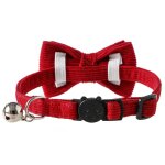 Lot de 2 colliers de s�curit� a d�gagement rapide pour chats rouges, collier souple avec noeud papillon ...