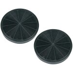 Lot de 2 filtres charbon type 196 hotte (484000008674 franke arthur martin electrolux aeg siemens electrolux ...
