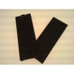 Lot de 2 filtres charbon fch260 acm26 hotte (49016876 49016877 rosieres candy fagor proline glem samsung ...