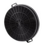 Lot de 2 filtres charbon ronds hotte (70x1173 brandt de dietrich sauter fagor rosieres faure thermor) ...