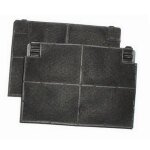 Lot de 2 filtres  charbon typ141 pour hotte roblin, brandt, sauter, de dietrich rf : 484000008781